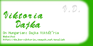 viktoria dajka business card